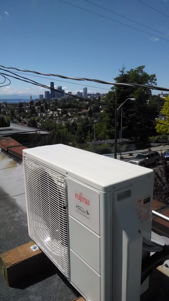 mitsubishi ductless mini split ac in washington