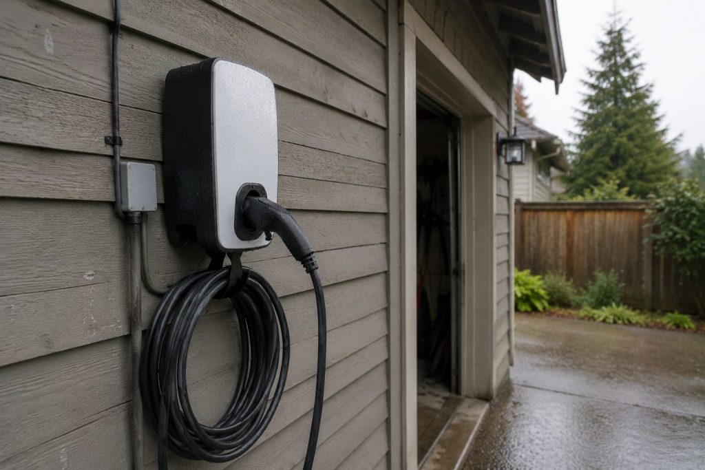 Level 2 EV charging station installed